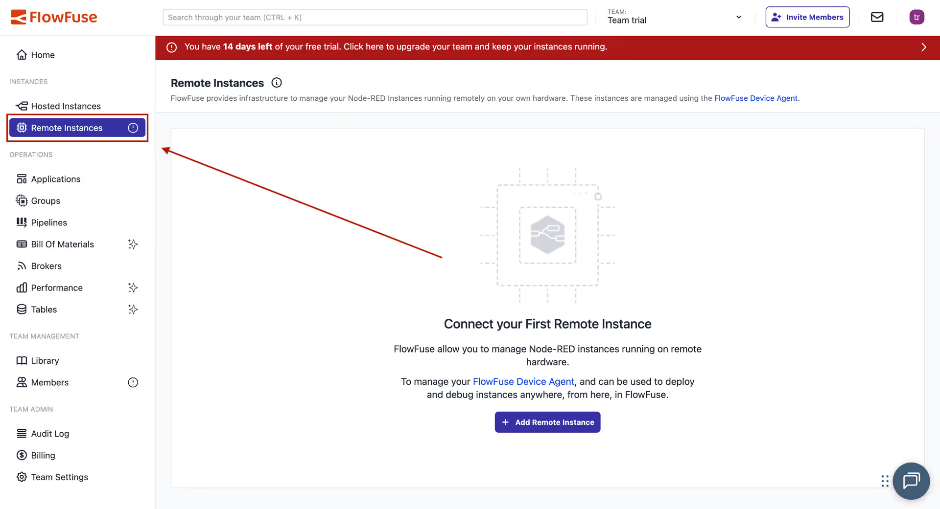 Add Remote Instance